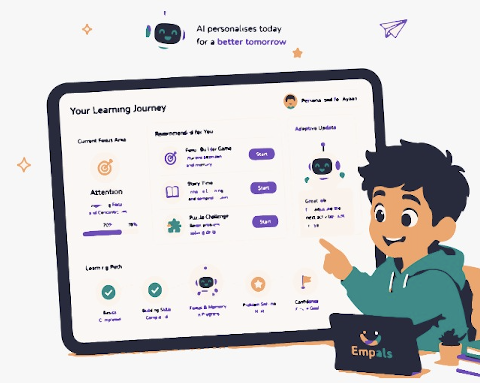 Personalised learning journey on EMPALS
